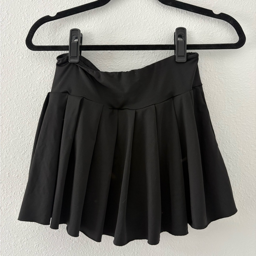Black Women's Mini Skort - Picture 2 of 2